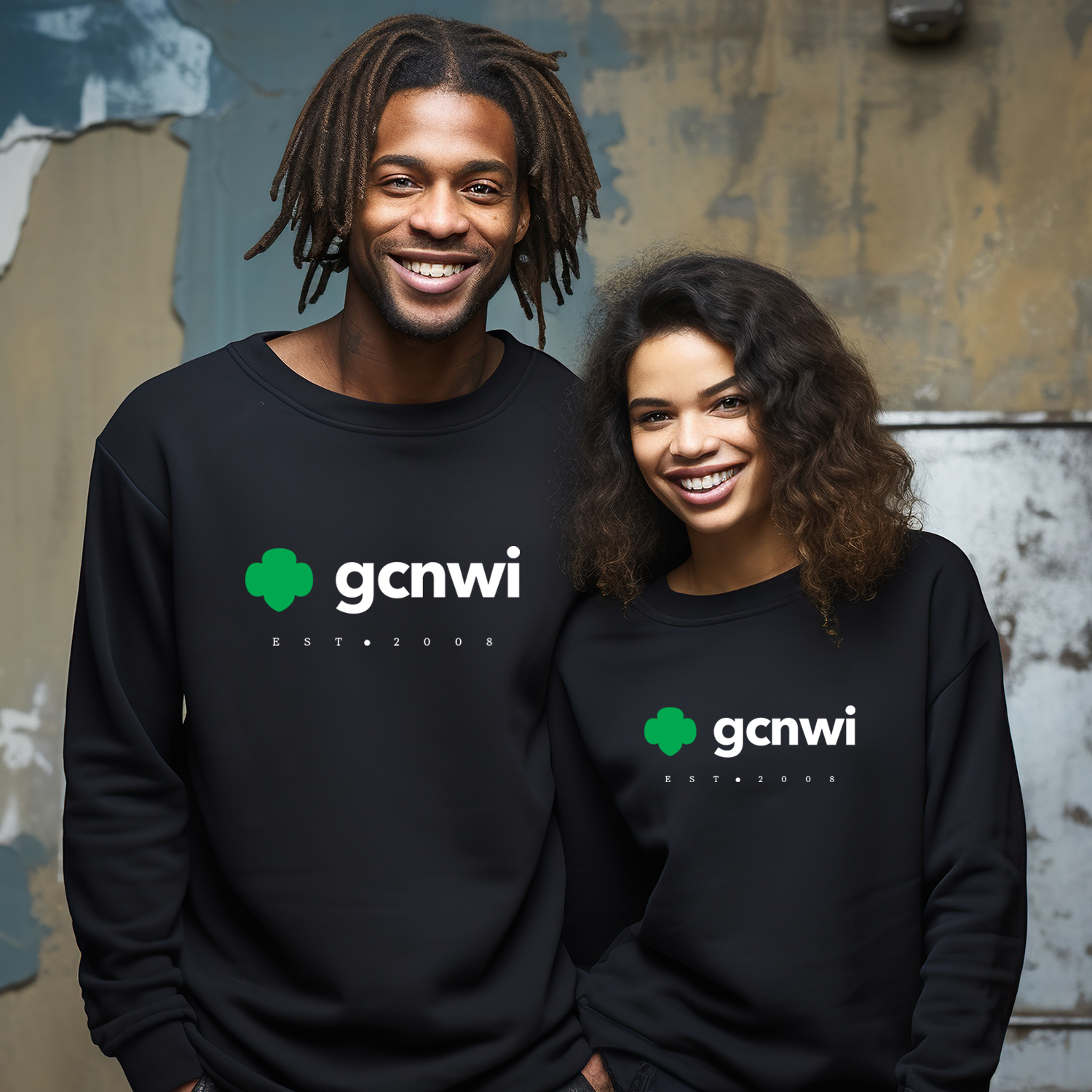 GCNWI Black Est 2008 Crewneck Sweatshirt